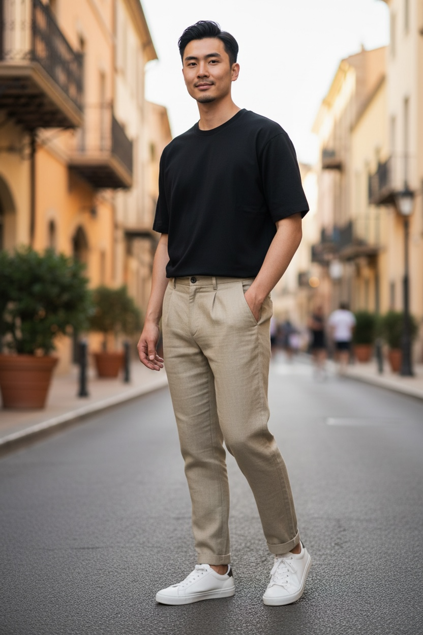 pantalone uomo sartoriale di lusso italiano